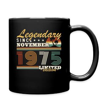 Novembre 1975 Vintage Anniversaire Rétro - Mug uni - noir - Droite