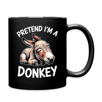 Paroles d’âne Drôle cadeau d’âne - Mug uni - noir - Droite