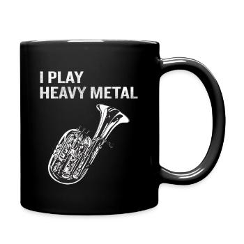 Le tuba rencontre le heavy metal - Mug uni - noir - Droite