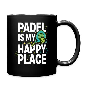 Padel-mädchen Padel-spieler Padel-tennis-geschenk - Tasse einfarbig - Schwarz - Rechts