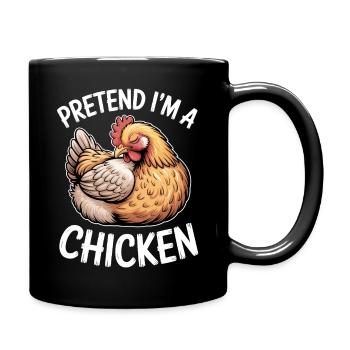 Chicken Sayings Chicken Funny Chicken Gift - Full Colour Mug - black - Right