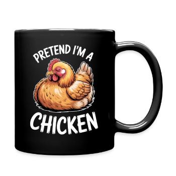 Chicken Sayings Chicken Funny Chicken Gift - Full Colour Mug - black - Right
