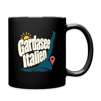 Gardasee Italien Lake Garda Travel Souvenir Statem - Full Colour Mug - black - Right