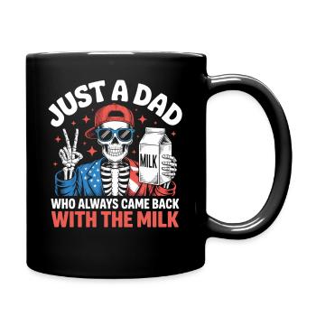 Milk Run Skeleton Dad Tee - Tasse einfarbig - Schwarz - Rechts