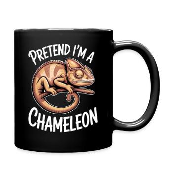 Chameleon Sayings Funny Chameleon Gift - Full Colour Mug - black - Right