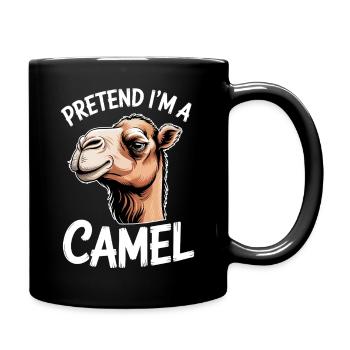 Kamele Sprüche Kamele Lustiges Kamele Geschenk - Tasse einfarbig - Schwarz - Rechts
