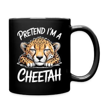 Paroles du guépard Cadeau drôle de guépard - Mug uni - noir - Droite