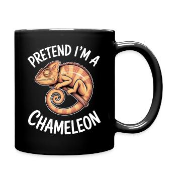 Chameleon Sayings Funny Chameleon Gift - Full Colour Mug - black - Right
