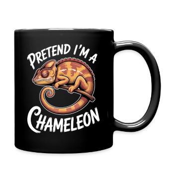 Chameleon Sayings Funny Chameleon Gift - Full Colour Mug - black - Right