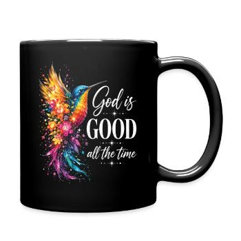 God Is Good All The Time Christian - Full Colour Mug - black - Right