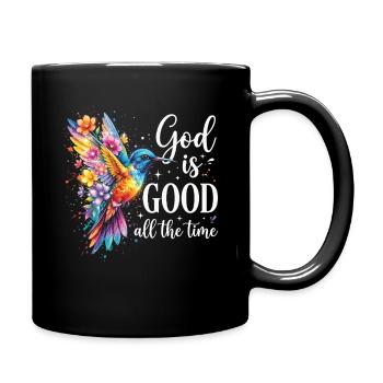 God Is Good All The Time Christian - Full Colour Mug - black - Right