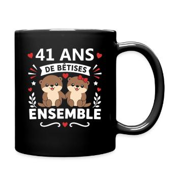 41 Ans Bêtises Ensemble - Mug uni - noir - Droite