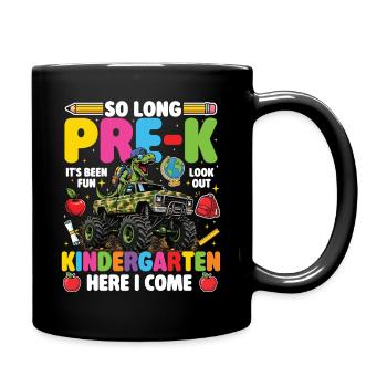 Adieu la maternelle de maternelle, voilà que j’arrive garçon - Mug uni - noir - Droite