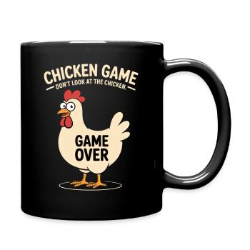 jeu de poulet - Mug uni - noir - Droite