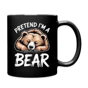 Bear Sayings Bear Funny Bear Gift - Full Colour Mug - black - Right