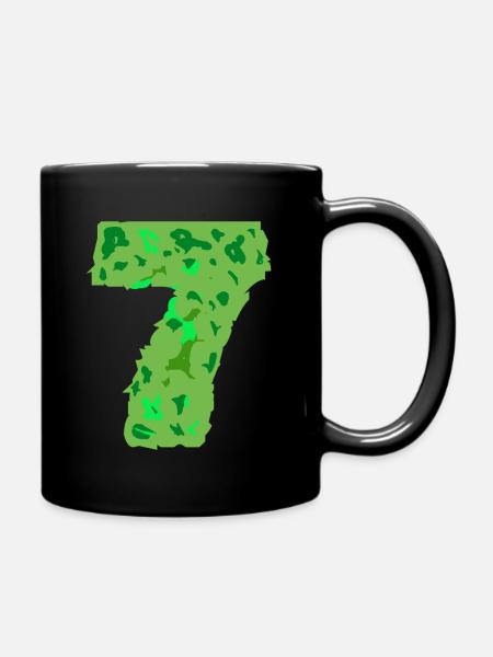 tarnungsfarbe Nummer sieben - Tasse einfarbig - Schwarz