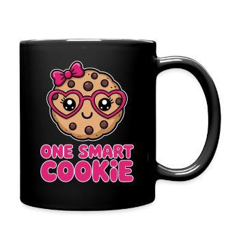 One Smart Cookie - Smart Cookie with Glasses - Full Colour Mug - black - Right