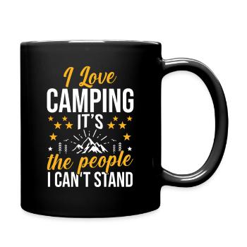 Camping Bonfire Camp Life Forest Camper - Tasse einfarbig - Schwarz - Rechts