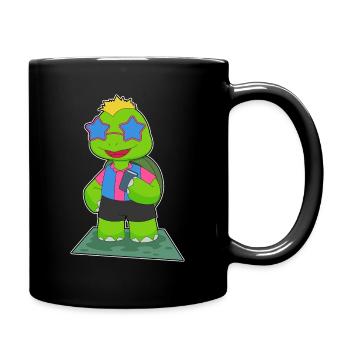 Turtle Book - Full Colour Mug - black - Right