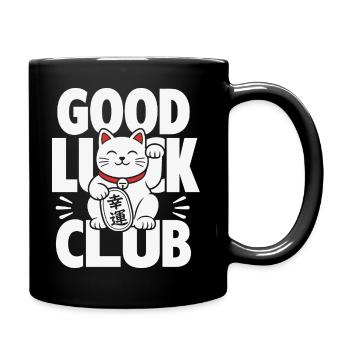 Good Luck Club Winkende Katze - Tasse einfarbig - Schwarz - Rechts