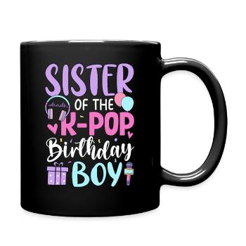 Sœur du garçon anniversaire de la K-Pop - Mug uni - noir - Droite