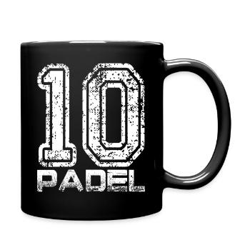 Padel - Tasse einfarbig - Schwarz - Rechts