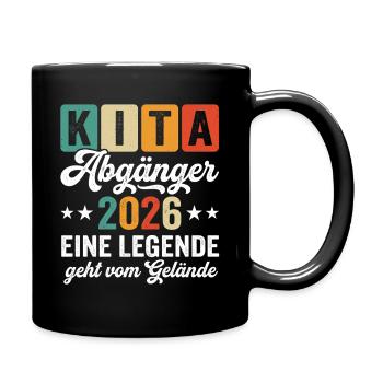 Kita Abgänger 2026 Legende - Tasse einfarbig - Schwarz - Rechts