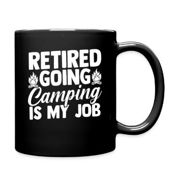 Camping Bonfire Camp Life Forest Camper - Tasse einfarbig - Schwarz - Rechts