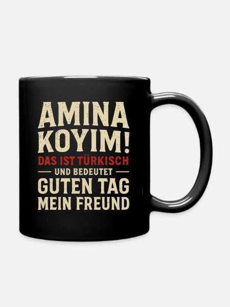 Türkisch Spruch - Tasse einfarbig - Schwarz
