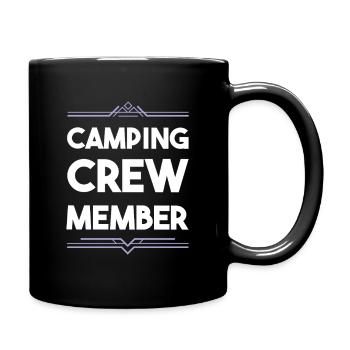 Camping Crew - Tasse einfarbig - Schwarz - Rechts