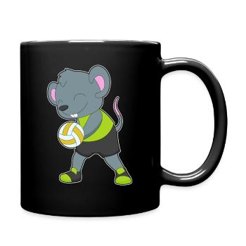 Mouse Volleyball Player Volleyball - Full Colour Mug - black - Right