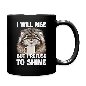 Le chat Manul de Pallas Café Fan d’humour pour chat - Mug uni - noir - Droite