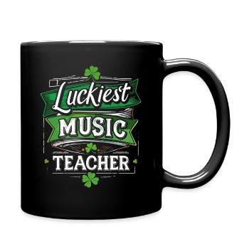 Design du professeur de musique heureux - Mug uni - noir - Droite