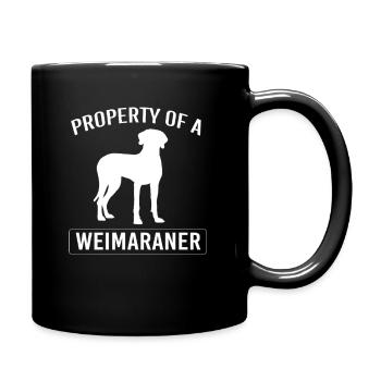 Weimaraner - Full Colour Mug - black - Right