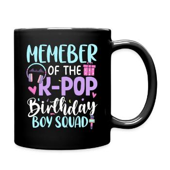 Membre de The K Pop Birthday Boy Squad - Mug uni - noir - Droite
