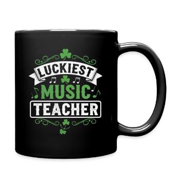St. Patricks Day Musiklehrer - Tasse einfarbig - Schwarz - Rechts