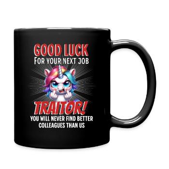 Cadeau d’adieu drôle - Mug uni - noir - Droite