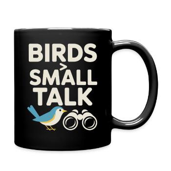 Bird talks : Une petite discussion - Mug uni - noir - Droite