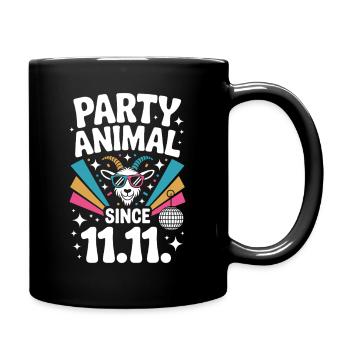 Karneval Party Kölner Animal Since 11.11. Köln - Tasse einfarbig - Schwarz - Rechts