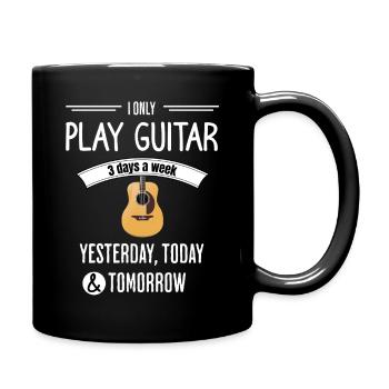 Vie quotidienne de guitare - Mug uni - noir - Droite