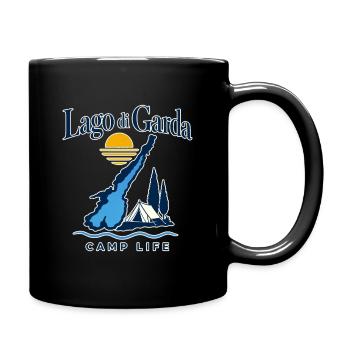 Lago di Garda Camping Camp Life Lake Vacation - Full Colour Mug - black - Right