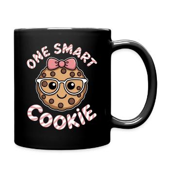 Un Cookie Intelligent - Cookie Intelligent avec des Lunettes - Mug uni - noir - Droite
