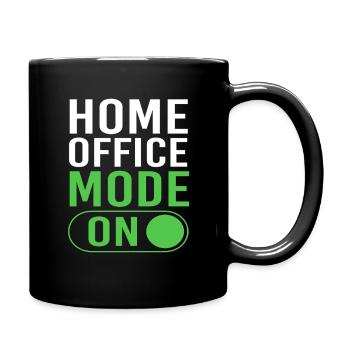 Remote Homeoffice - Tasse einfarbig - Schwarz - Rechts