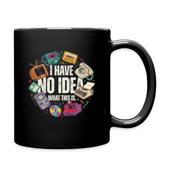 Je n’ai aucune idée de ce que c’est que cette technique rétro - Mug uni - noir - Droite