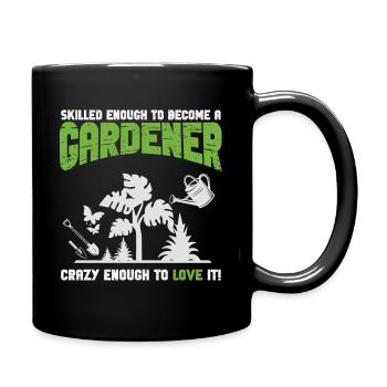 Proud Gardener Quote - Full Colour Mug - black - Right