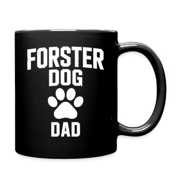 Foster Dog Dad - Dog Adopted Gift - Full Colour Mug - black - Right
