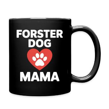 Maman de chien en famille d’accueil - Cadeau adopté par un chien - Mug uni - noir - Droite