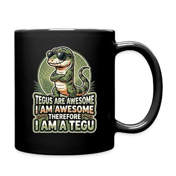 Les tegus sont géniaux, c’est pour ça que je suis un tegu. - Mug uni - noir - Droite