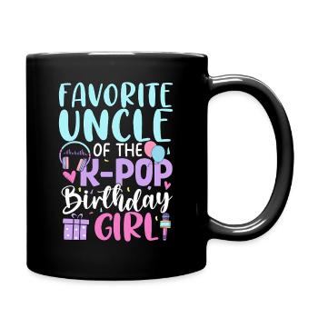 Oncle préféré de la fille d’anniversaire de K Pop - Mug uni - noir - Droite