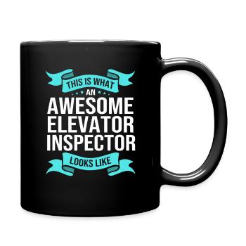 Lift - Full Colour Mug - black - Right